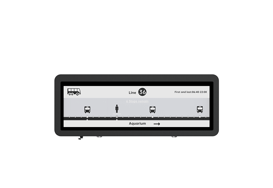 PCT05-28M(28" Wireless Outdoor E-Ink Signage)
